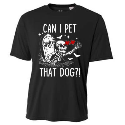 Can I Pet That Dog Skeleton Cooling Performance Crew T-Shirt