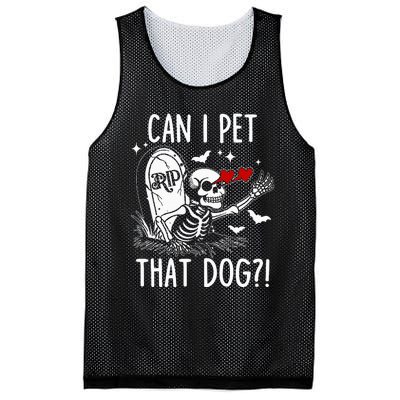 Can I Pet That Dog Skeleton Mesh Reversible Basketball Jersey Tank