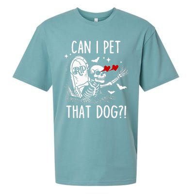 Can I Pet That Dog Skeleton Sueded Cloud Jersey T-Shirt