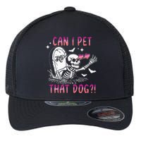 Can I Pet That Dog Skeleton Halloween Sweat Flexfit Unipanel Trucker Cap