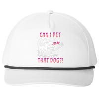 Can I Pet That Dog Skeleton Halloween Sweat Snapback Five-Panel Rope Hat