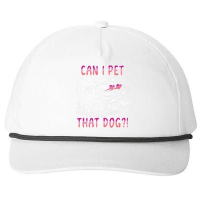 Can I Pet That Dog Skeleton Halloween Sweat Snapback Five-Panel Rope Hat