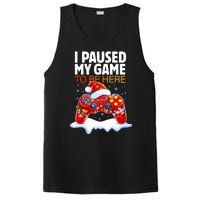 Christmas I Paused My Game To Be Here Funny Sarcastic PosiCharge Competitor Tank