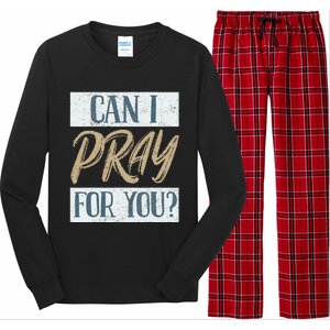 Can I Pray For You Christian Love Religious Long Sleeve Pajama Set