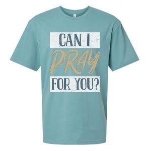 Can I Pray For You Christian Love Religious Sueded Cloud Jersey T-Shirt