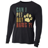 Can I Pet Dat Dawg Can I Pet That Dog Funny Dog Cooling Performance Long Sleeve Crew