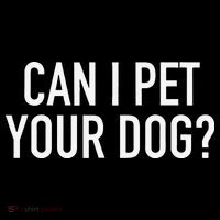 Can I Pet Your Dog Popular Funny Quote Womens T-Shirt