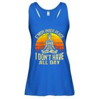 Cmon Inner Peace I Dont Have All Day Funny Gift Meditation Yoga Funny Gift Ladies Essential Flowy Tank