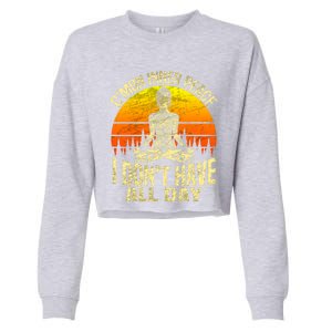 Cmon Inner Peace I Dont Have All Day Funny Gift Meditation Yoga Funny Gift Cropped Pullover Crew