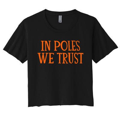 Chicagobears In Poles We Trust Women's Crop Top Tee