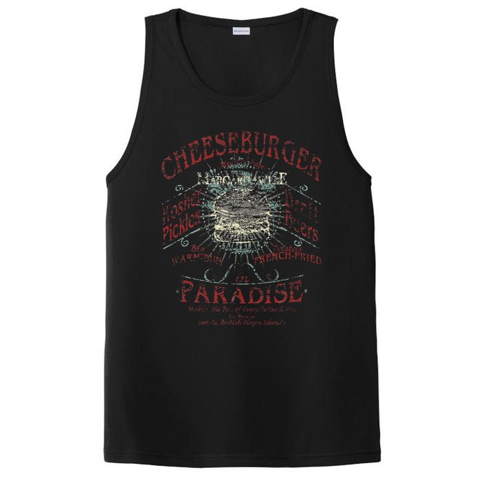 Cheeseburger In Paradise PosiCharge Competitor Tank