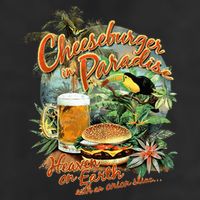 Cheeseburger In Paradise Heaven On Earth Cool Comfort Performance Bucket Hat