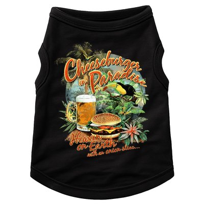 Cheeseburger In Paradise Heaven On Earth Doggie Tank