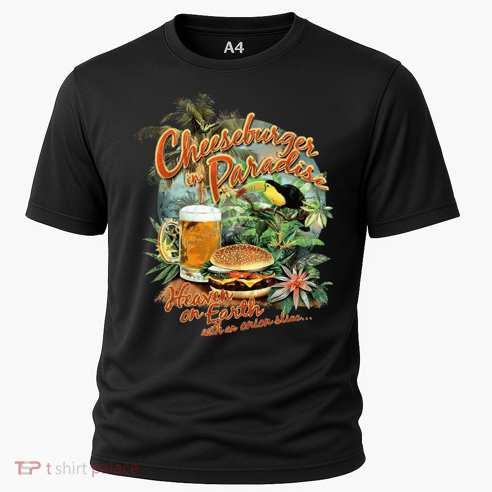 Cheeseburger In Paradise Heaven On Earth Performance Shirt