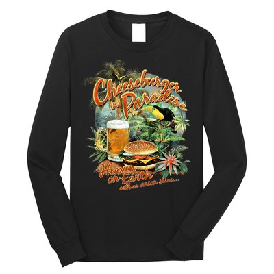 Cheeseburger In Paradise Heaven On Earth Long Sleeve Shirt