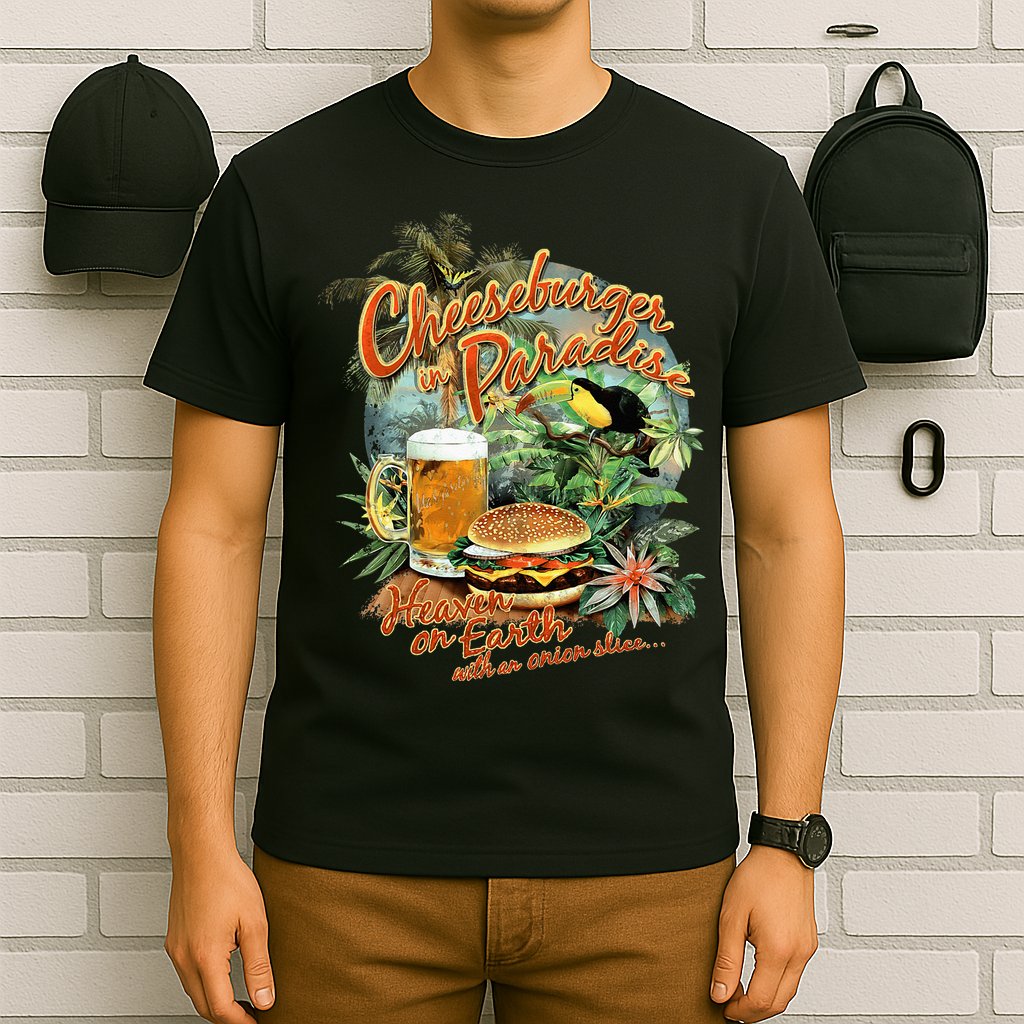 Cheeseburger In Paradise Heaven On Earth T-Shirt