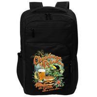 Cheeseburger In Paradise Heaven On Earth Impact Tech Backpack