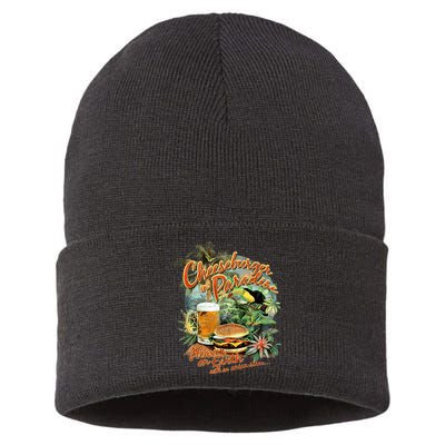 Cheeseburger In Paradise Heaven On Earth Sustainable Knit Beanie