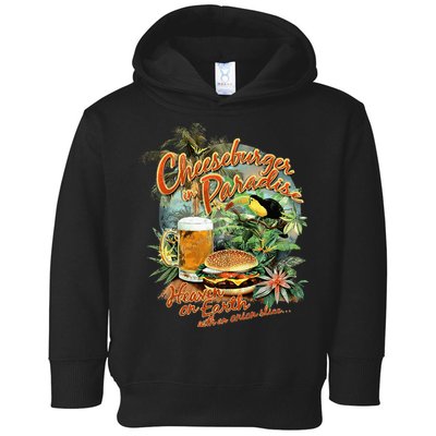 Cheeseburger In Paradise Heaven On Earth Toddler Hoodie