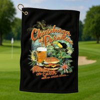 Cheeseburger In Paradise Heaven On Earth Golf Towel