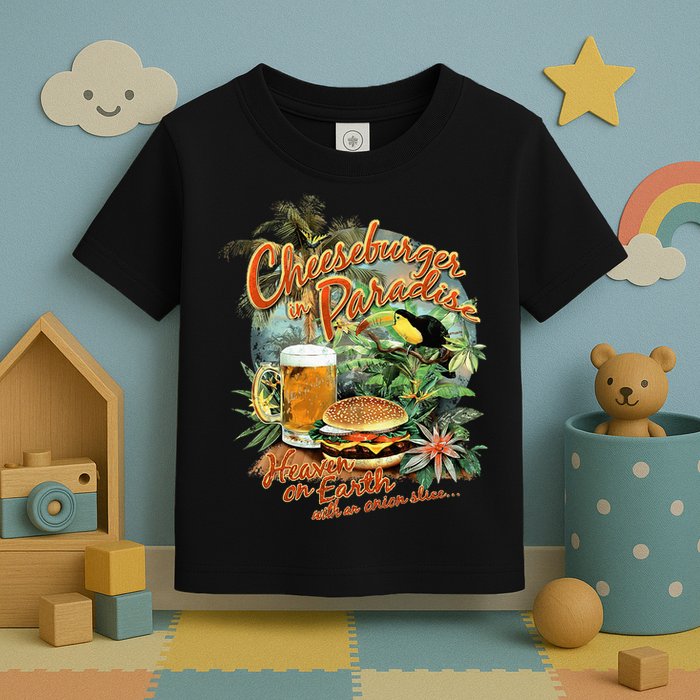 Cheeseburger In Paradise Heaven On Earth Toddler T-Shirt