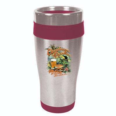 Cheeseburger In Paradise Heaven On Earth 16oz Travel Tumbler
