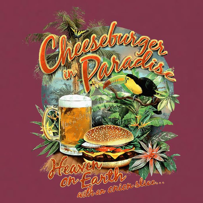 Cheeseburger In Paradise Heaven On Earth 16oz Travel Tumbler