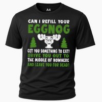Can I Refill Your Eggnog Christmas Vacation Quote Cooling Performance Crew T-Shirt