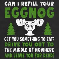 Can I Refill Your Eggnog Christmas Vacation Quote Adult Drive Performance Visor