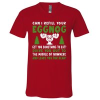 Can I Refill Your Eggnog Christmas Vacation Quote V-Neck T-Shirt