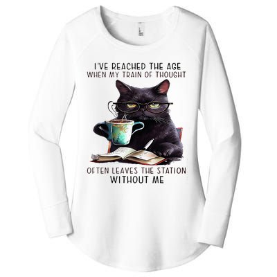 Cat IVe Reached The Age Often Leave The Station Without Me Women's Perfect Tri Tunic Long Sleeve Shirt