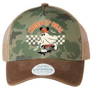 Creep It Real Spooky Ghost Mouse Legacy Tie Dye Trucker Hat