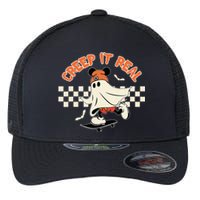 Creep It Real Spooky Ghost Mouse Flexfit Unipanel Trucker Cap