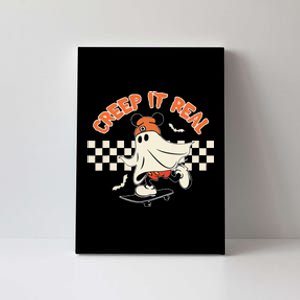 Creep It Real Spooky Ghost Mouse Canvas