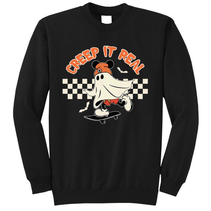 Creep It Real Spooky Ghost Mouse Tall Sweatshirt