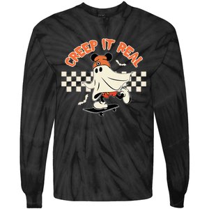 Creep It Real Spooky Ghost Mouse Tie-Dye Long Sleeve Shirt