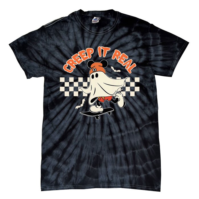 Creep It Real Spooky Ghost Mouse Tie-Dye T-Shirt