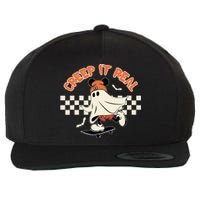 Creep It Real Spooky Ghost Mouse Wool Snapback Cap