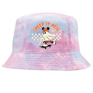 Creep It Real Spooky Ghost Mouse Tie-Dyed Bucket Hat