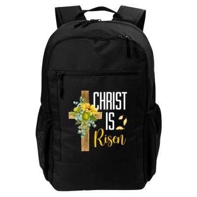 Christ Is Risen Sunflower Cross Easter Backpack