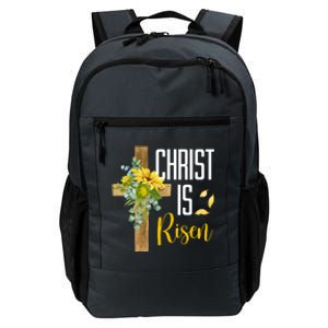 Christ Is Risen Sunflower Cross Easter Daily Commute Backpack