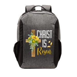 Christ Is Risen Sunflower Cross Easter Vector Backpack