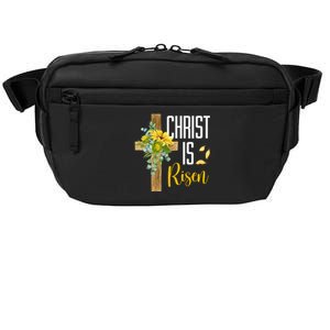 Christ Is Risen Sunflower Cross Easter Crossbody Pack