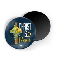 Christ Is Risen Sunflower Cross Easter Magnet