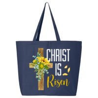 Christ Is Risen Sunflower Cross Easter 25L Jumbo Tote