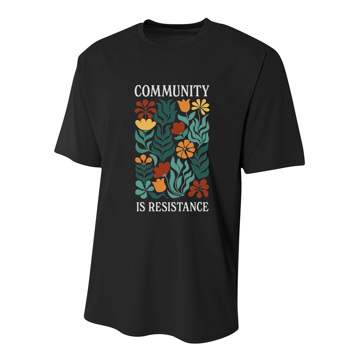 Community Is Resistance Youth Performance Sprint T-Shirt