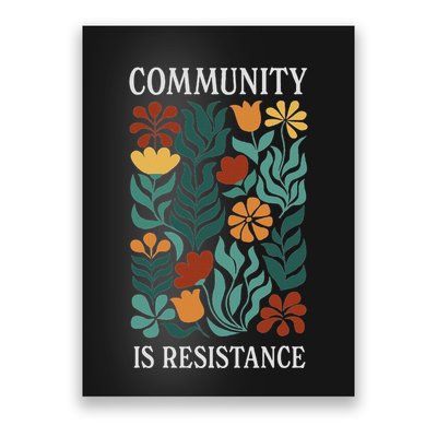 Community Is Resistance Poster
