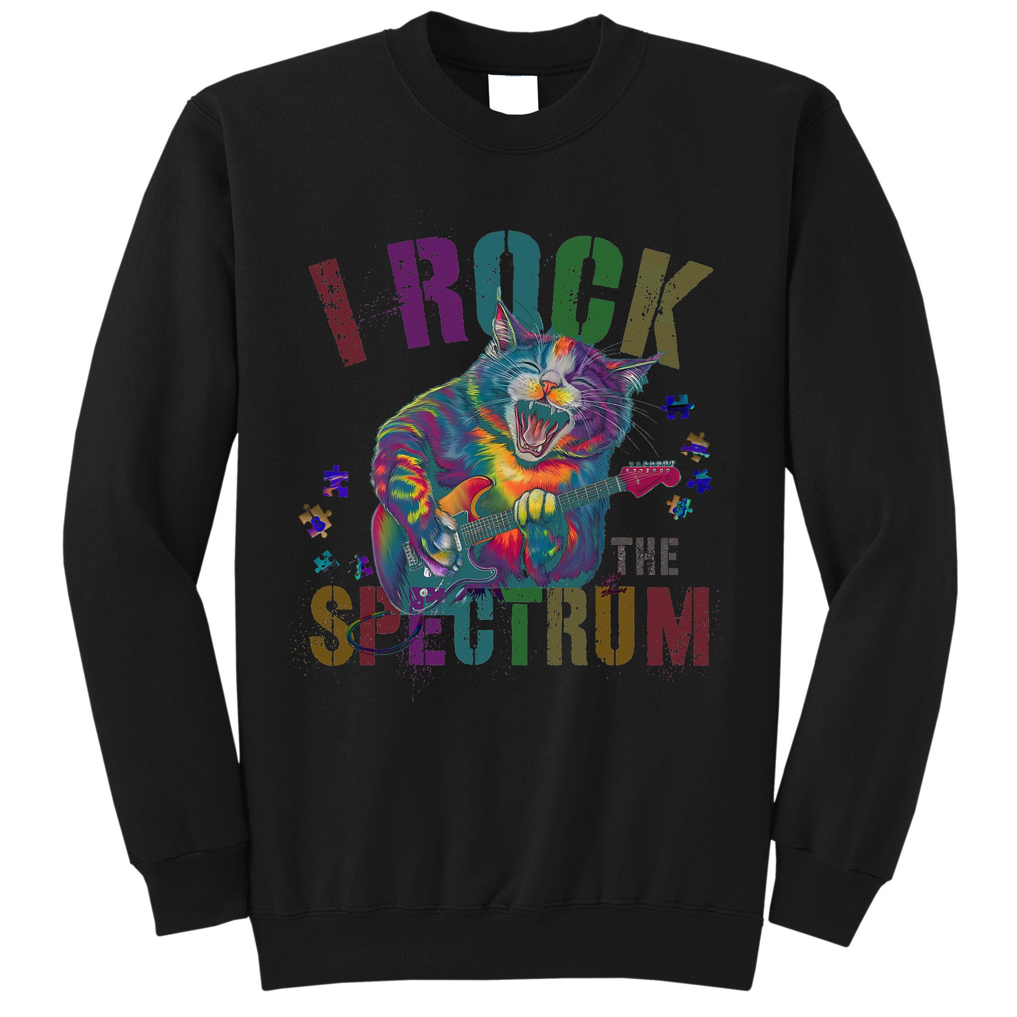 Cute I ROCK THE SPECTRUM Autism Awareness Mommy Respect Sweatshirt