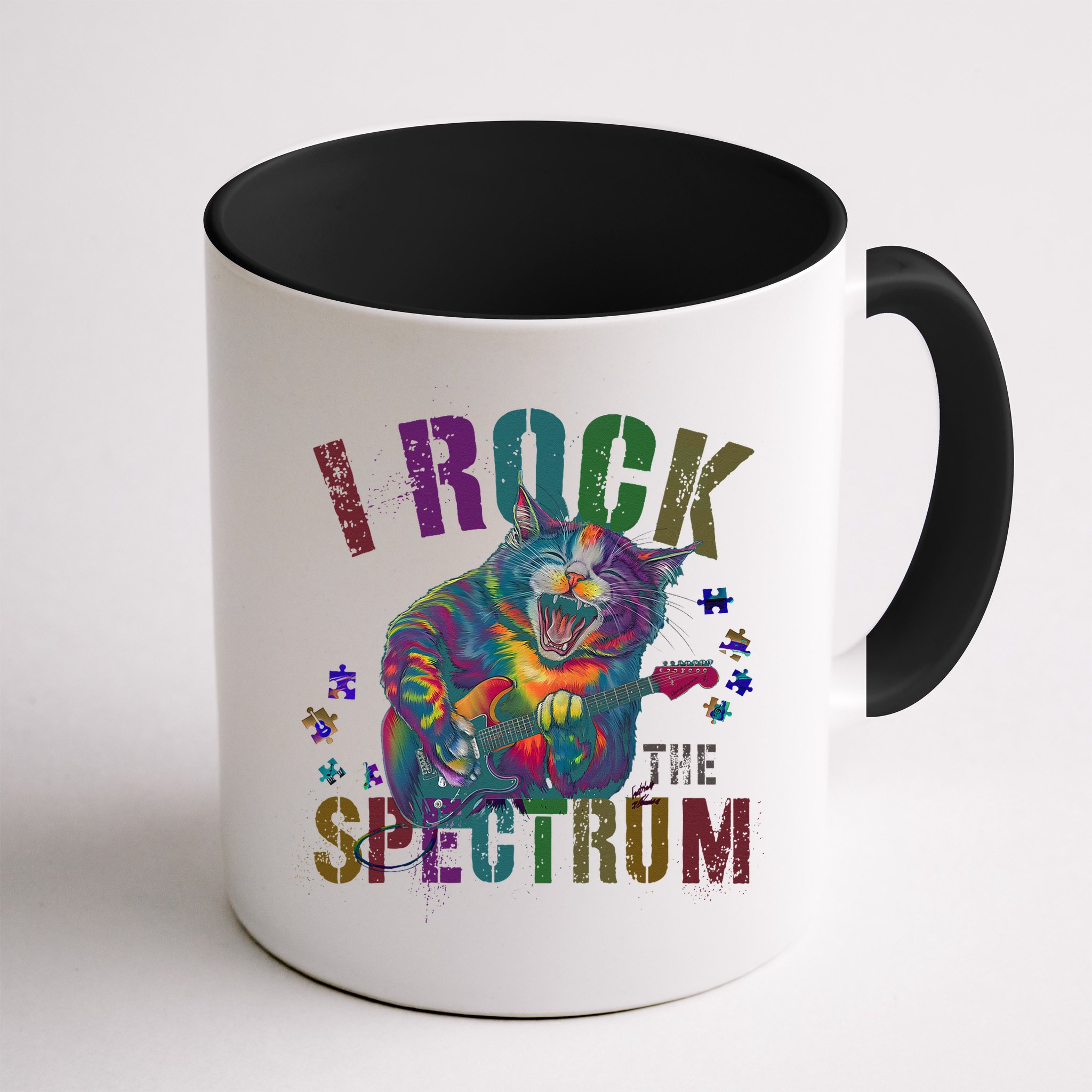 Cute I ROCK THE SPECTRUM Autism Awareness Mommy Respect Mug