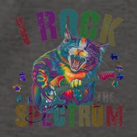 Cute I ROCK THE SPECTRUM Autism Awareness Mommy Respect Vector Backpack